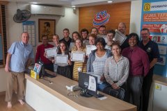 Our graduating class. Although only 50% of my face is shown in the photo, I 100% passed :-)